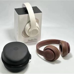 New Studio Pro Wireless سماعة الرأس Stereo Bluetooth قابلة للطي سماعة رياضية لاسلكية ميكروفون Hi-Fi Heavy Bass Headphones TF Card Music Player مع حقيبة