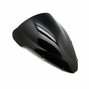 Parabrezza ABS per moto trasparente nero a doppia bolla per Honda CBR600 F4i 2001-2006