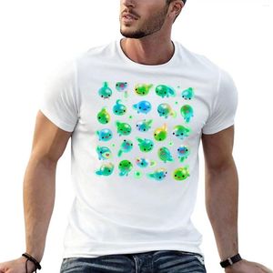 Herr t-skjortor godis tadpole t-shirt kawaii kläder tees anime roligt för män