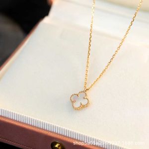 Fashion Designer Jewelry Luxury VCF Accessories Ten Flower Pendant Necklace Lucky Four Leaf Grass 10 Flower Necklace Collar Chain Fritillaria Necklace Agate B2PR