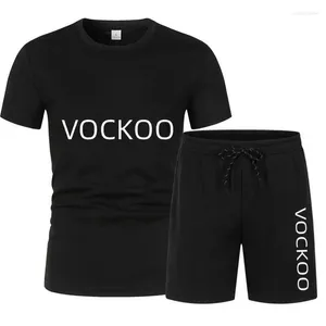 Conjunto de treino masculino verão camiseta shorts confortável e respirável 2 peças malha esportiva feminina manga curta