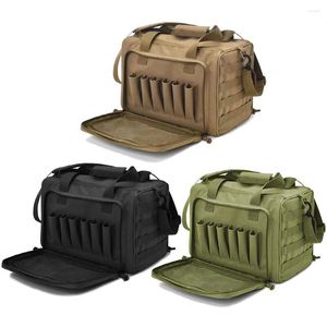 Duffel Bags Tactical Gun Range Bag Case com múltiplos compartimentos Pistola Duffle Treinamento Militar