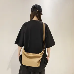 Borse da sera Cintura Canvas Borsa da donna PU Strap Messenger Y2K Spalla Croce Coreana Eco Shopping Satchel Murse Borsa quotidiana Hobo