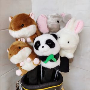 Peluş Hayvan 460 Sürücü Kafa Kapağı Golf Fairway Ahşap Fil Hamster Tavşan Panda vb. 231229