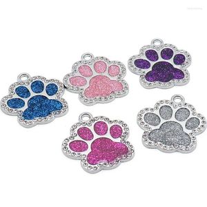 Targhetta per cani personalizzata ID per gatti Accessori per collari Collana con incisione personalizzata Forniture per ciondoli a catena per nomi di etichette lucide