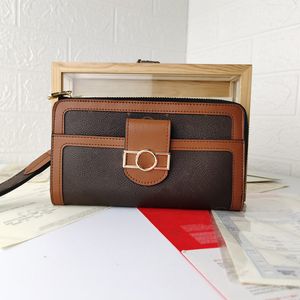 2024 Ny multi-kortfunktion Wallet Fashion Handbag Women's Long Pattern Purse Mini Wallet Credit Card Holder Coin Purse With Box och Dust Bag