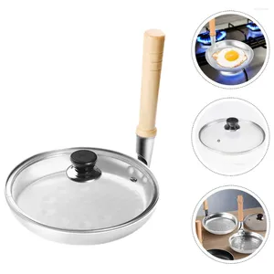 Pans Baking Pan Japanese Parent-child Bowl Special Pot Wooden Handle Oyakodon Egg Frying Tamagoyaki For Home