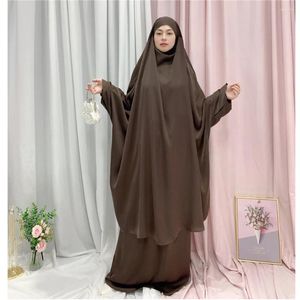 Abbigliamento etnico Eid Donne musulmane con cappuccio Abito Hijab Abito da preghiera Abito Abaya Abito lungo Khimar Ramadan Abaya Gonna Imposta abiti islamici