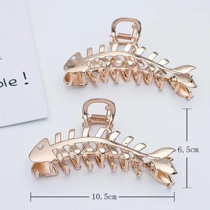 ヘアクリップ5 PCS 105x65mm KCゴールド /シルバーメッキフィッシュボーンヘアピンヘッドクリップメスの後ろに