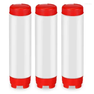 Storage Bottles 16 Oz Condiment Squeeze Bottle Refillable Tip Large Valve Dispenser For Sauces Ketchup