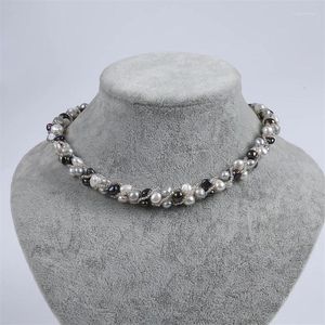 Choker Pearl Necklace Freshwater Magnet Necklaces