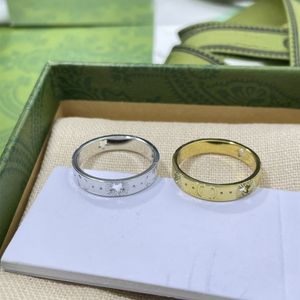 Top Letter Designer Ring Personality Lover Rings Star Fashion Silver Plated Jewelry Supply