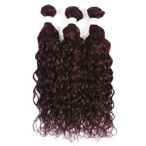 Yirubeauty Indian Raw Virgin Human Hair Extensions 99J Pure Color 10-30inch Double Wefts Deep Wave Water Wave Body Wave Straight