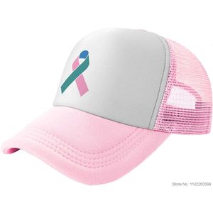 Love Heart Thyroid Cancer Awareness Hat Unisex Adult Trucker Hats Adjustable Denim Cap