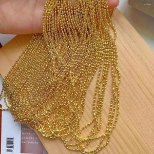 Choker 20 Stücke Einfache Gold Halskette Für Frauen Männer Farbe Oval Perle Kugelkette Halsketten Schmuck Zubehör