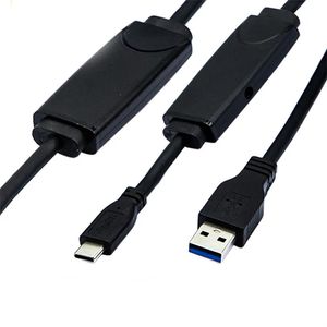 USB3.0 till Type-C-förlängningskabel med signalförstärkare, videokonferenskamera, hårddatakabel