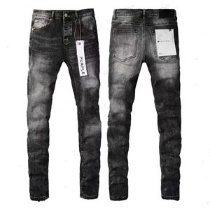 Calças de brim roxas designer de jeans roxo designers homens skinny franja hip-hop borda elástica remendo punk rock longo apertado ajuste empilhado jeans calças jeans azul rosa streetwearl