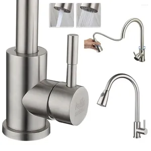 Torneiras de cozinha Monobloc Modern Cold Stream Pulverizador Bico 360 Rotação Pia Torneira Misturadora