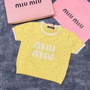 Kvinnors stickor Tees MM Family Autumn/Winter Heavy Industry Sweater Cardigan Sparkling Sweetheart Winter Top Short Sleeved