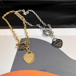 Designer Luxury Fashion Necklace Choker Chain 925 Silver 18K Gold Plated Stainless Steel Letter Tiffaniness Halsband för kvinnor smycken gåva Q7my