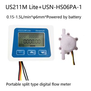 USN-HS06PA 6mm ODホースバーブフローセンサーISENTROLテクノロジー付きUS211M Liteポータブルデジタルフローメーター231229