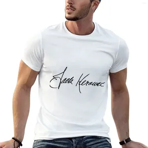 Magliette da uomo per uomo Donna Firma di Jack Kerouac Rosso scuro Musica T-shirt retrò vintage Camicia con stampa animale Ragazzi Uomini