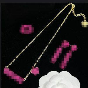Ny Fashion Basilisk Medusa harts halsband hängar armband studörhänge set mässing färg emaljplätering damer designer smycken256h