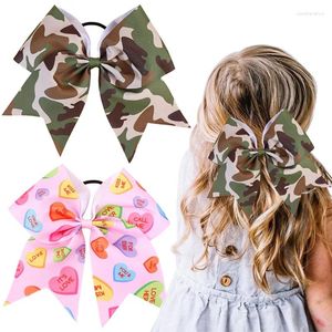 Acessórios de cabelo moda fita camuflagem faixas de impressão meninas grande arco rabo de cavalo corda titular elástico de borracha scrunchies presentes do dia dos namorados