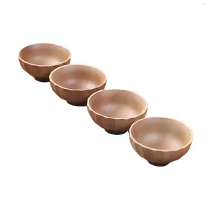 Set di articoli da tè 4 pezzi Set di tazze da tè in ceramica a forma di petalo Bicchieri cinesi Tazze per cerimonia Party Cafe El Travel Cappuccino