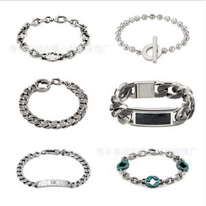 35 % RABATT Startseite 925 Sterling aus altem Thai-Silber, modisches männliches und weibliches Elfen-Schädel-Kopf-Paar, personalisiertes Armband, Kunsthandwerk