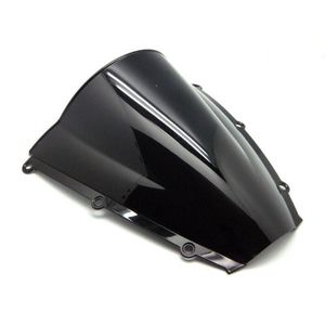 MOTORCYCLE CLEAR Black Double Bubble vindrutan Vindrutan ABS för Honda CBR600RR 2003-2004