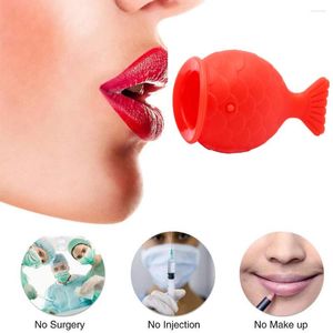 Lip Gloss 1pc Women Sexy Plumper Enhancer Tool For Female Natural Pout Silicone Labium Plump Fish Shape Mouth Tools Lips Thicken