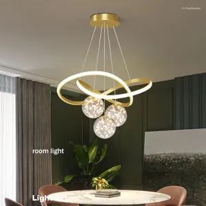 Chandeliers Modern Simple Glass Ball For Dining Living Room Kitchen Island Bedroom Home Decor Pendant Lamp Indoor Lights Fixture