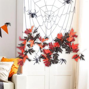 Decorative Flowers Halloween Decorations Fall Garland Artificial For Indoor Outdoor Front Door Window Mantel Stair