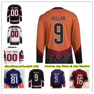 Coyote Hockey Jerseys Clayton Keller Nick Schmaltz Bjugstad Matias Maccelli Lawson Crouse Alexander Kerfoot Sean Durzi Liam O'Brien Jason Zucker Michael Carcone