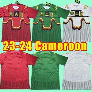 2023 Camarões camisas de futebol em casa terceiro ABOUBAKAR ONDOUA HONGLA MBEUMO ONANA 23 N KOUDOU Toko.Ekambi CHOUPO-MOTING BAHOKEN Mbeumo camisa de futebol jogador fãs