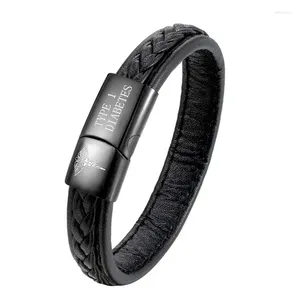 Charm Armbänder Typ 1 Alarm Diabetes Armband Damen Notfall Erinnerung Mehrfarbig Optional Leder Herren Schmuck Großhandel