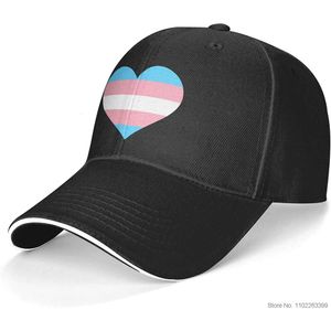 Transseksüel Gurur Bayrağı Aşk Heart Hat Transgender LGBT Beyzbol Kapağı Gökkuşağı Gay Pride Denim Cap