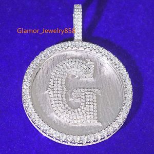 Tester di diamanti con passaggio personalizzato S Sterling Sier con gioielli con pendente Hiphop Moissanite ghiacciato