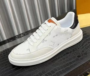 Luxury Men designer casual skor vit svart rosa blå grön röd kalv läder snörning sneaker överdimensionerad gummisula tränare platt loafers plattform