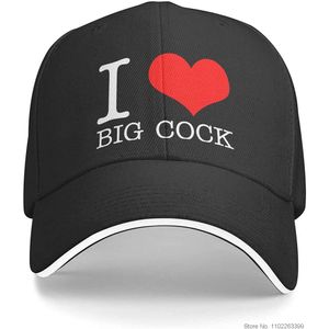 Boné de beisebol ajustável I Love Cock Beer Hat para homens e mulheres