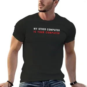 Herren-T-Shirts MY OTHER COMPUTER IS YOUR - Type2 T-Shirt Herrenkleidung Vintage-Shirt Ästhetische Kleidung Herren schlicht