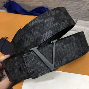 2024 Fashion Designer belts Men Womens belts Big Gold Buckle Genuine Leather Belt lattice printing without box 20 color 3 8cm width257Z