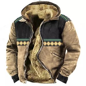 Vinterjackor män zip-up fleece manliga rockar hoodies atezik stamme padding parka kläder vindbrytare tröjor ytterkläder 231229