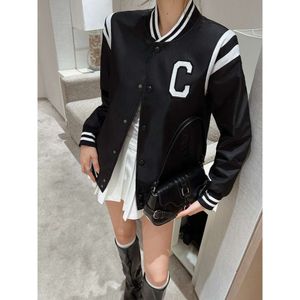 Men's Jackets Ce23 Autumn/winter Logo Pattern Zipper Jacquard Jacket Baseball Coat Fashion Letter Print