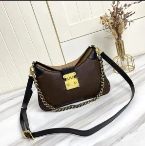 10A High Quality Designer Womens Large Capacity Portable Shoulder Vintage Printed Tote Bag Stylish Woven Crossbody Bag Brown
