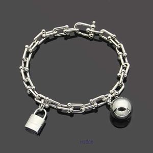 Дизайнерская ювелирная цепочка Tiffanies, однослойный U-образный браслет золото/серебро/роза в качестве свадебного рождественского подарка 2k4x