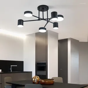 Luzes de teto LED luminária moderna luminária quarto lâmpada sala de jantar cobertura tons