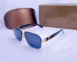 Óculos de sol de designer de luxo quente 2024 para homens e mulheres verão estilo clássico anti-ultravioleta retro placa quadrada quadro completo moda óculos caixa aleatória 1223