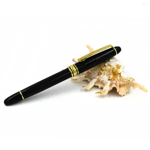 Pieces/Lot Metal Pen High Quality Gel Ink Black Liquid Pens With Gold Parts